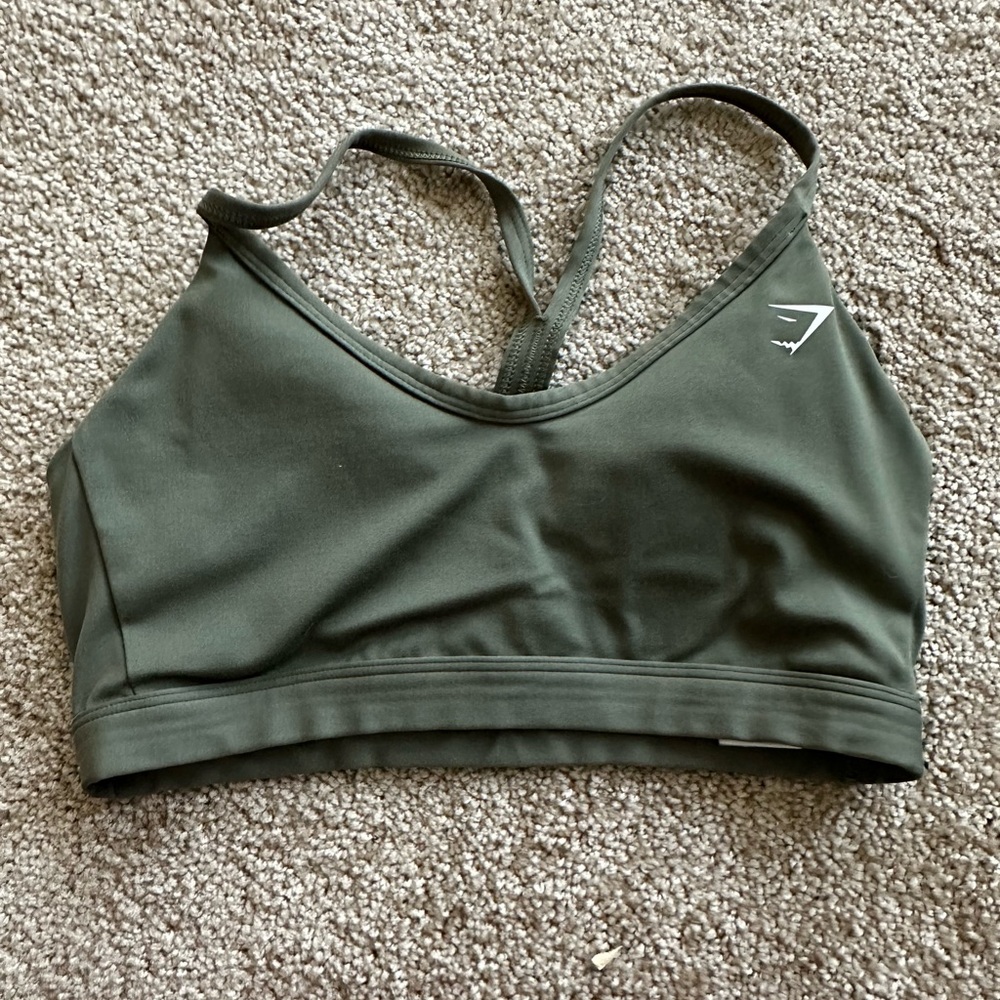Gymshark Olive Green Sports Bra